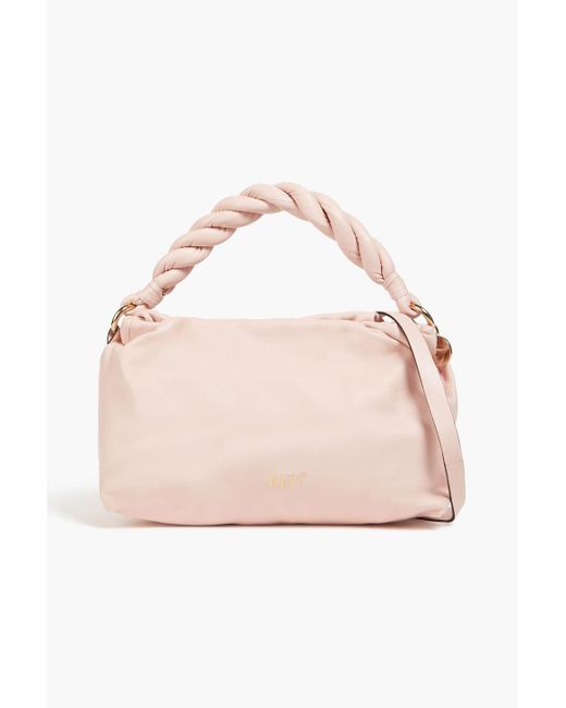 Red(v) Pink Leather Shoulder Bag