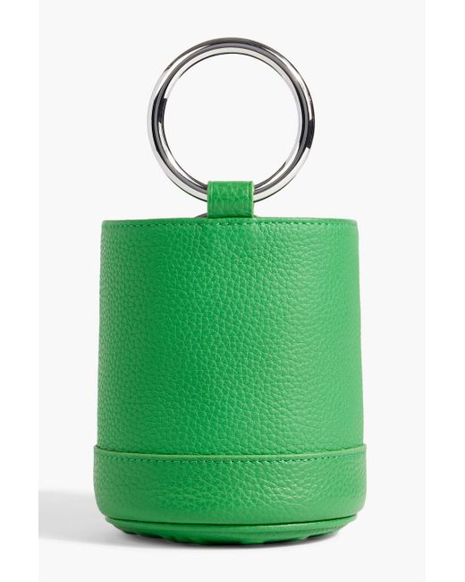 Simon Miller Bonsai Pebbled-leather Bucket Bag in Green | Lyst