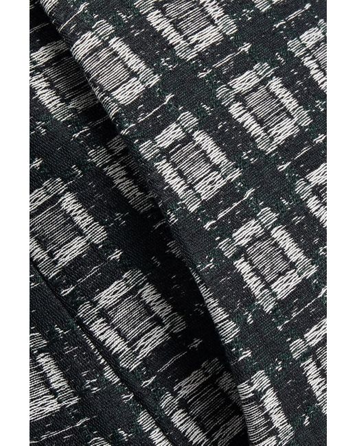 Marni Gray Checked Jacquard Flared Pants