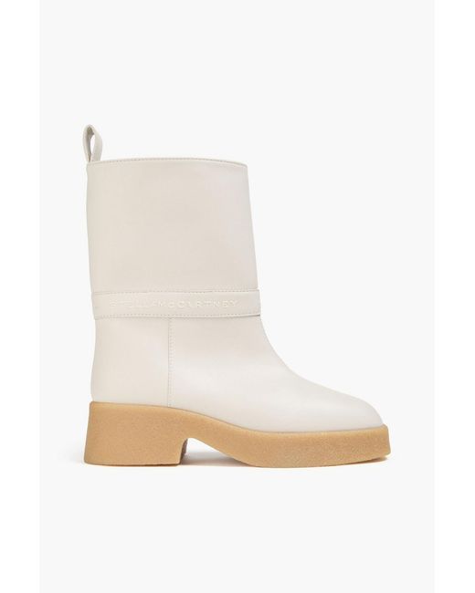 Stella McCartney White Skyla Ankle Boots