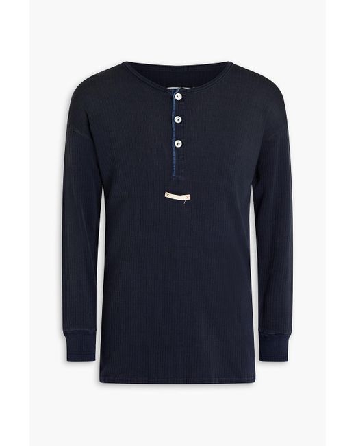Maison Margiela Blue Cotton-jersey Pajama Top for men