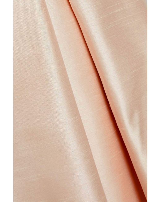 Nicholas Natural Off-the-shoulder Taffeta Midi Dress