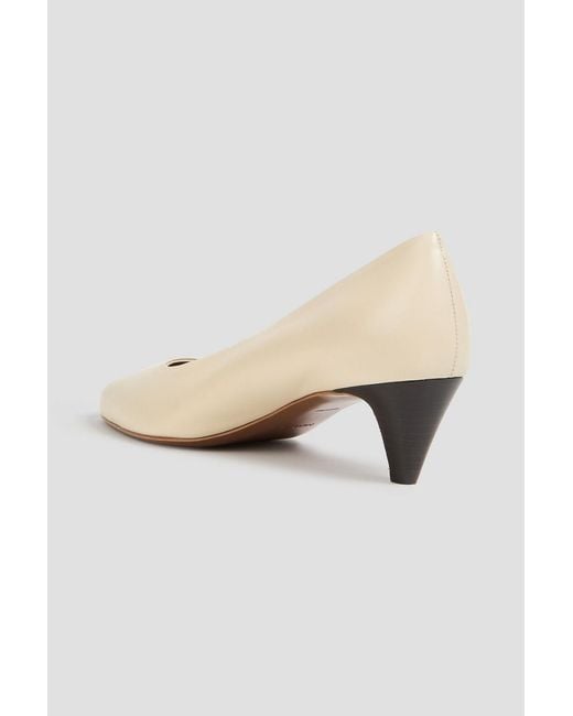 Neous White Fera Leather Pumps
