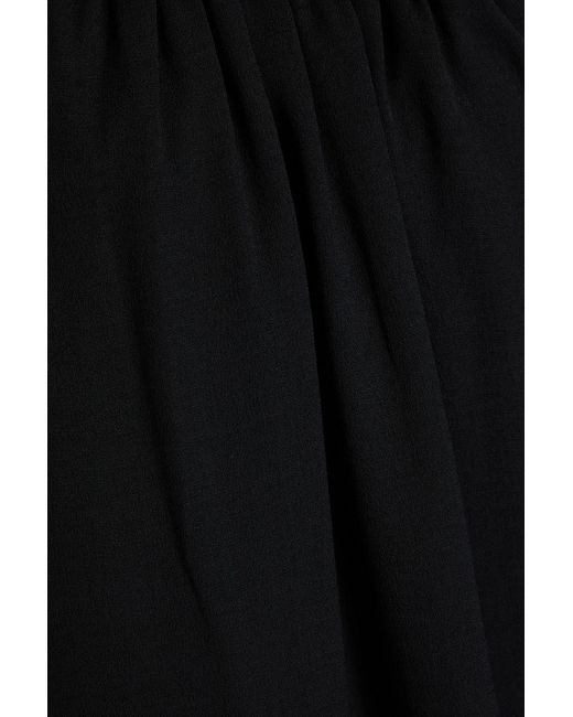 Jonathan Simkhai Black Embellished Crepe Maxi Dress
