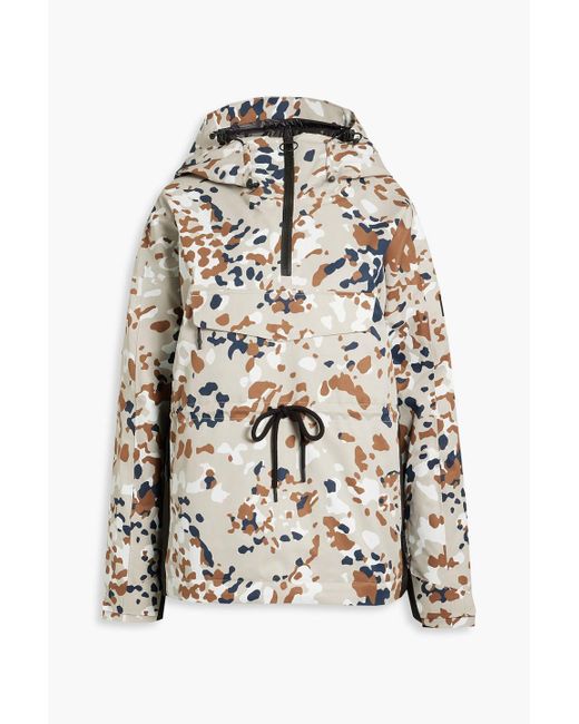 Holden Camouflageprint Hooded Halfzip Ski Jacket in White Lyst