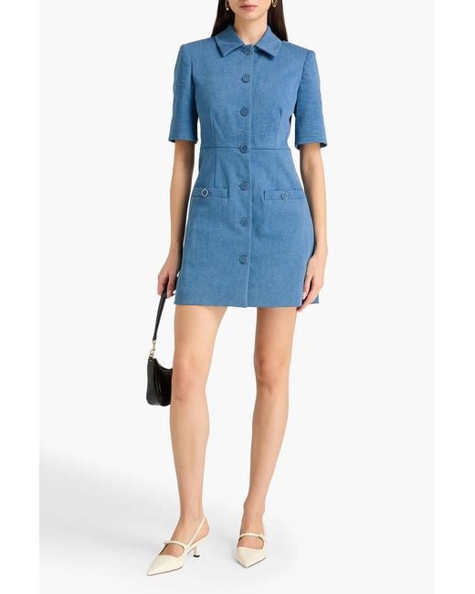 sea island cotton dress shirts Men's Shirt in Indigo Midi & Tea Length Balenciaga Black Silk Maxi Style:ES0106BDN