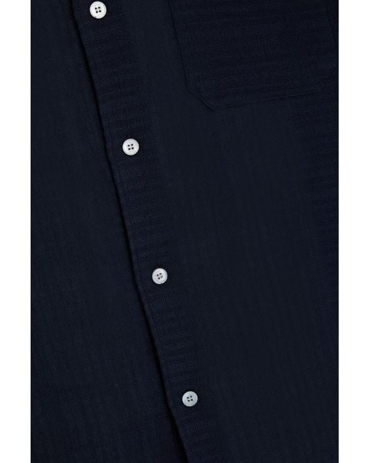 FRAME Blue Cotton-Gauze Shirt for men