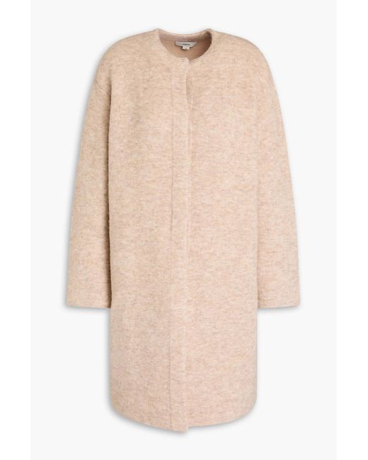 Vince Natural Brushed Knitted Coat