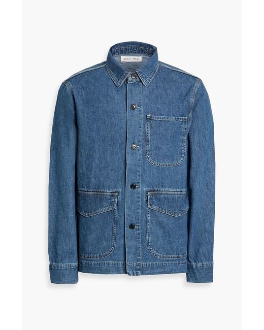 Alex Mill Blue Denim Overshirt for men