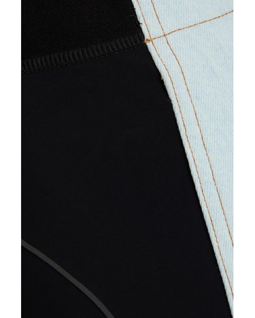 Coperni Blue Skirt-effect Denim Shorts