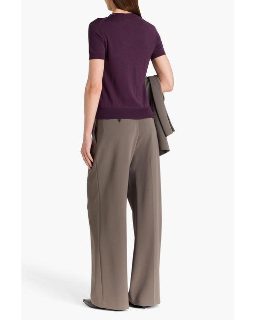 Theory Purple Wool Top
