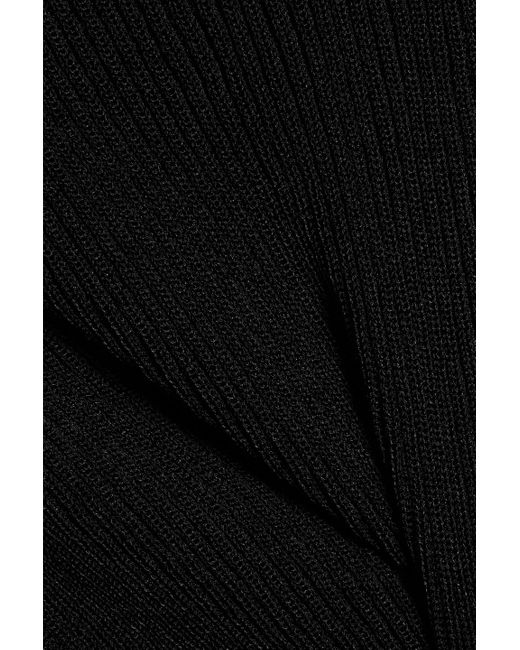 Proenza Schouler Black Camille pullover aus rippstrick