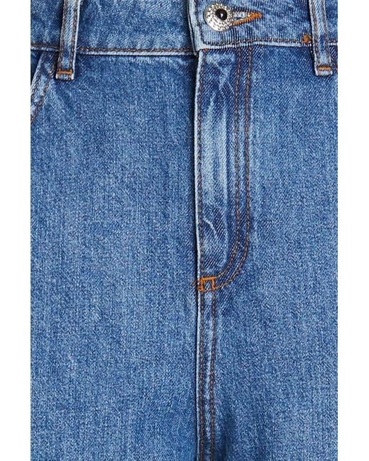 Ba&sh Blue Idro High-rise Flared Jeans