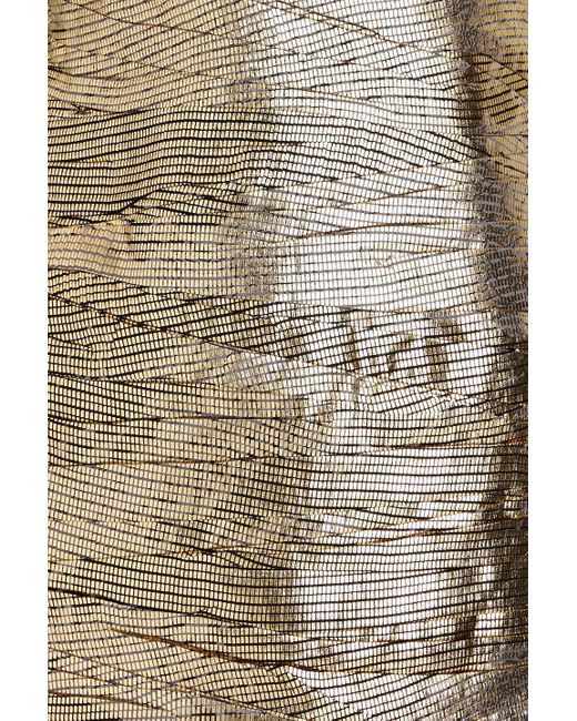 Zeynep Arcay Natural Trägerloses minikleid aus seide in knitteroptik mit -effekt