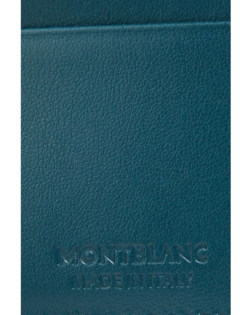 Montblanc Blue Leather Cardholder for men