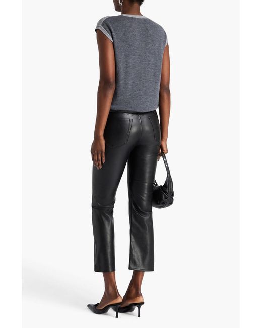 Rag & Bone Black Peyton Kick-Flare Pants