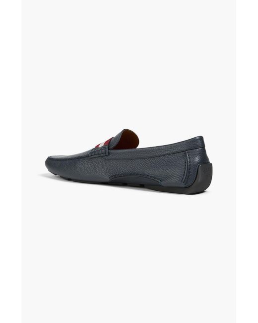 Bally Black Waltec Pebbled-Leather Driving Shoes for men