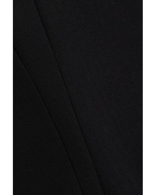 Thom Browne Black Bead-embellished Wool Midi Dress