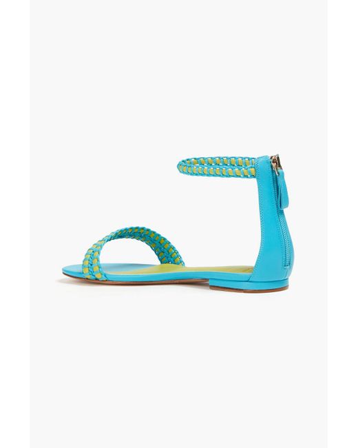Alexandre Birman Blue Emmy zweifarbige sandalen aus leder