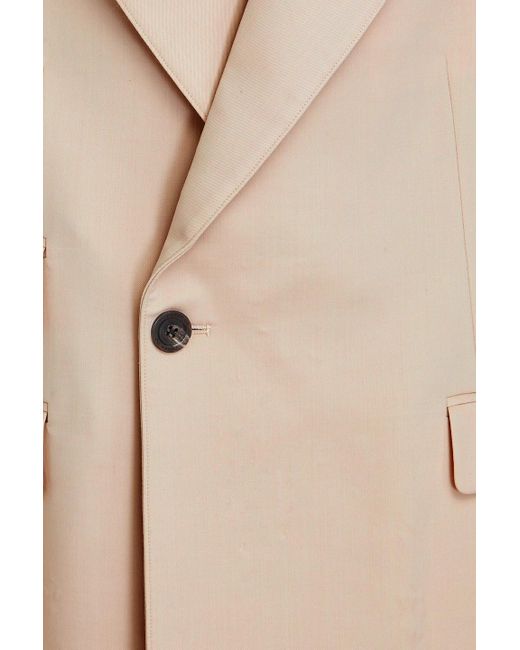 Peter Do Natural Double-breasted Cutout Twill Blazer