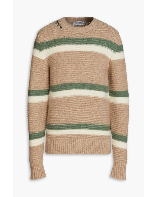 Officine Generale Natural Marco Striped Alpaca-blend Sweater for men