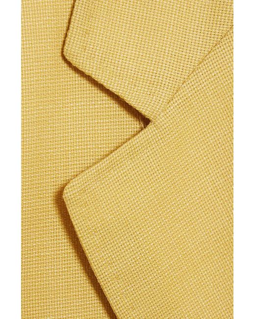 Canali Yellow Wool Blazer for men