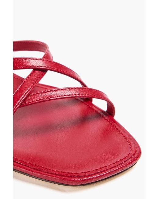 Tory Burch Red Leather Sandals