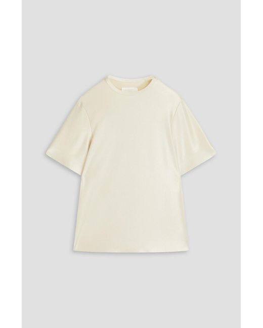 Jil Sander Natural Satin-jersey T-shirt for men