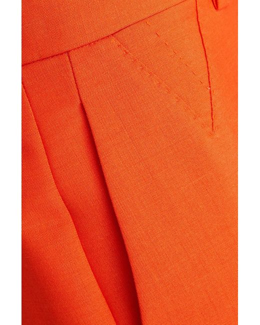 Versace Orange Schlaghose aus einer mohair-wollmischung