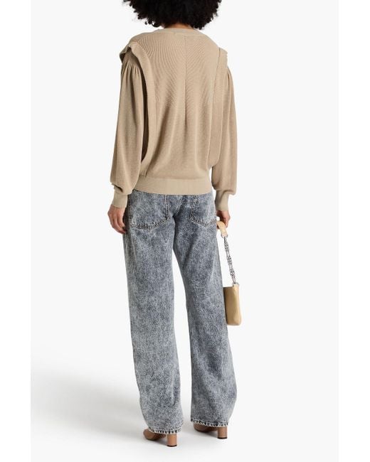 IRO Natural Waffle-knit Cotton Sweater