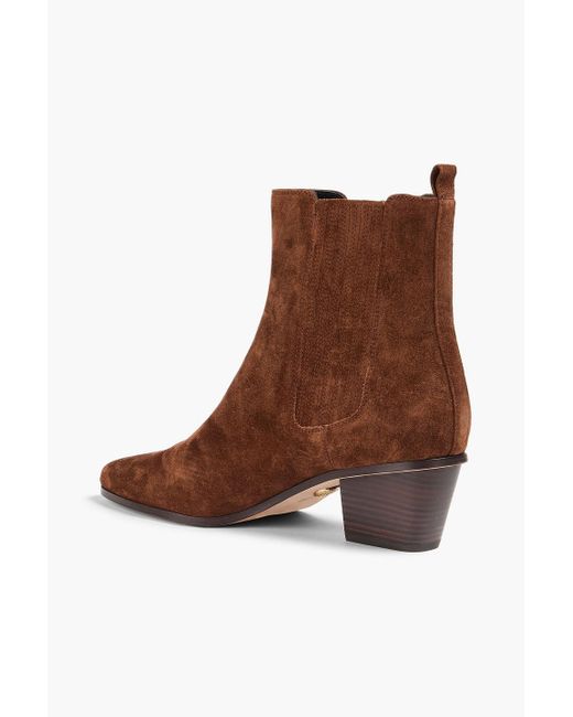 Veronica Beard Brown Alina Suede Ankle Boots