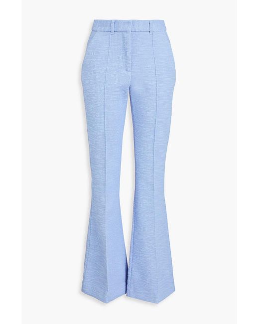 Rebecca Vallance Blue Tweed Flared Pants