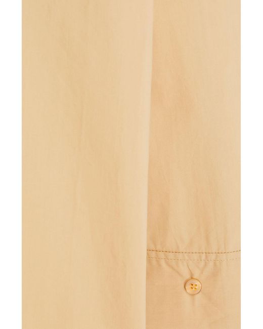 By Malene Birger Natural Oversized Cotton-Poplin Shirt
