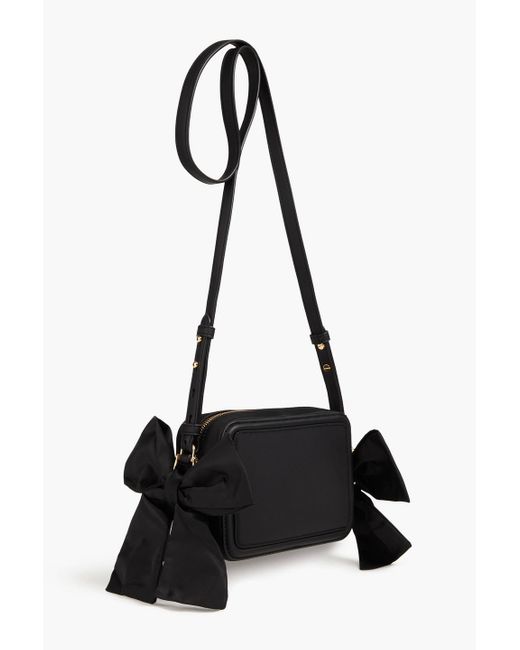 Love Moschino Black Bow-detailed Shell Cross-body Bag