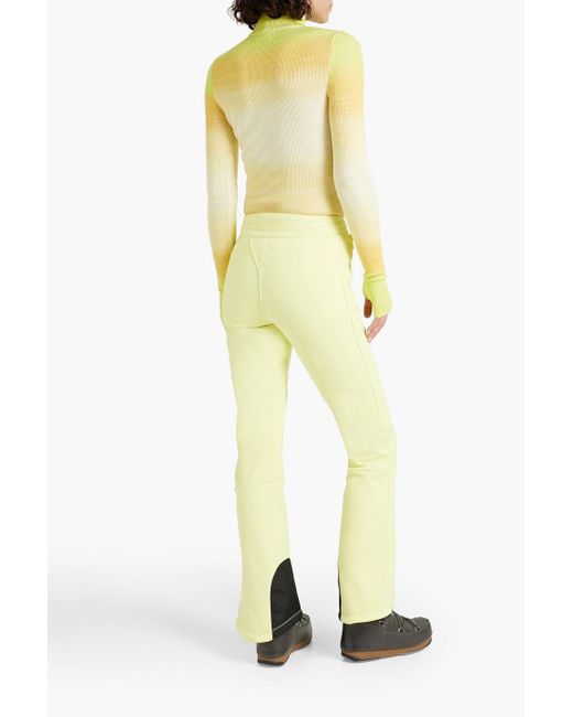 CORDOVA Yellow Bormio Stretch Tech-jersey Ski Pants