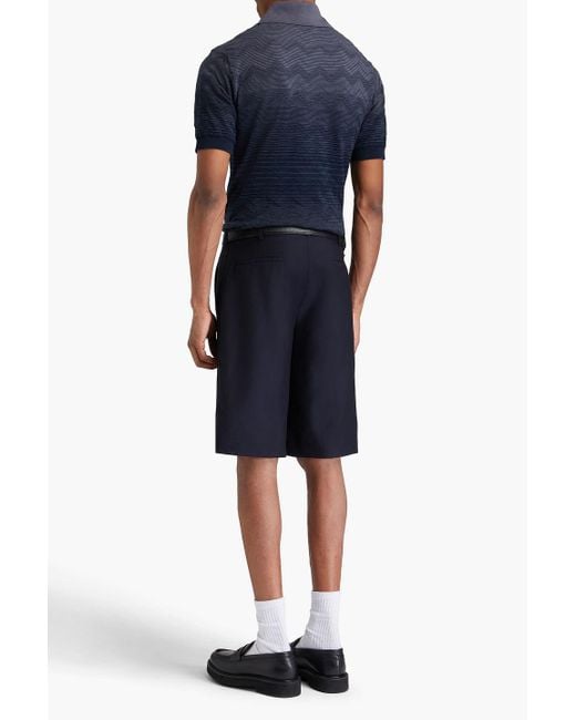 Missoni Poloshirt aus jacquard-strick aus baumwolle mit farbverlauf in Blue für Herren