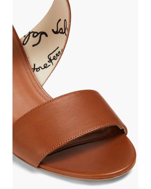 Ferragamo Brown Sheena Leather Sandals