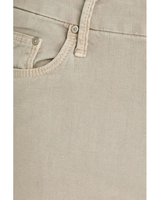 Mother White The roller hoch sitzende jeans mit weitem bein
