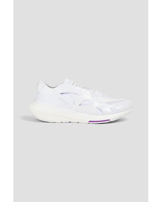 Adidas By Stella McCartney White Ultraboost 22 Mesh And Faux Leather Sneakers