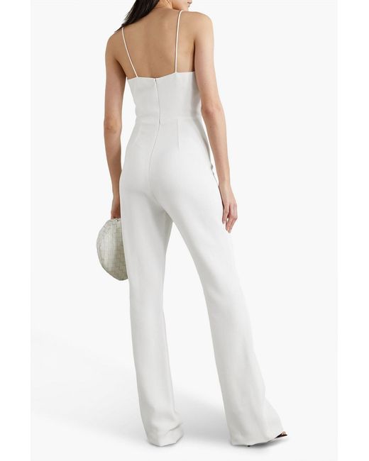 Et Ochs White Jack Cutout Ruched Cady Jumpsuit