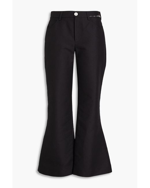 Marni Black Cotton Flared Pants