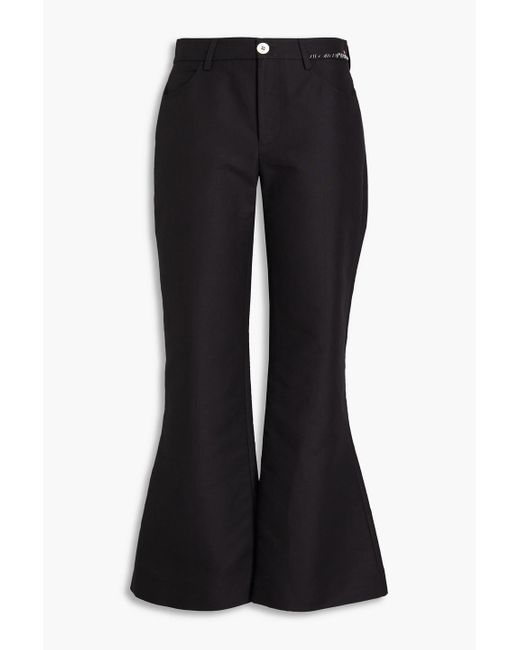 Marni Black Cotton Flared Pants