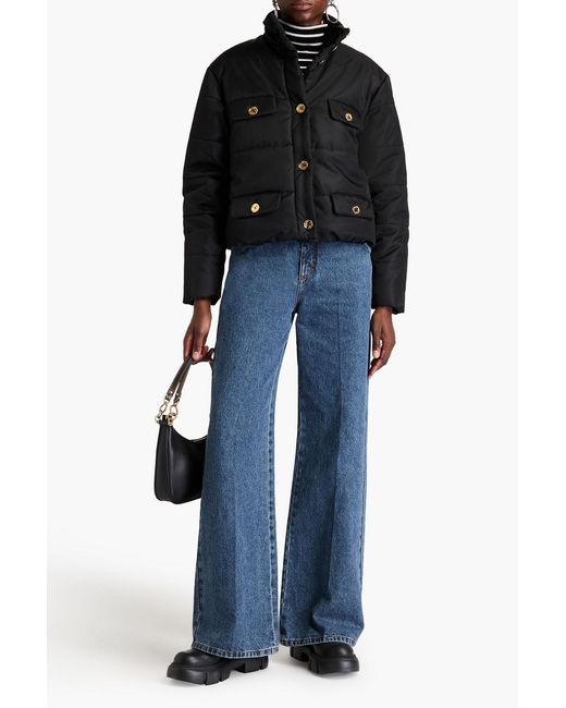 Moschino Black Quilted Shell Jacket