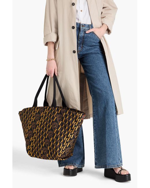 Emilio Pucci Brown Jacquard Tote