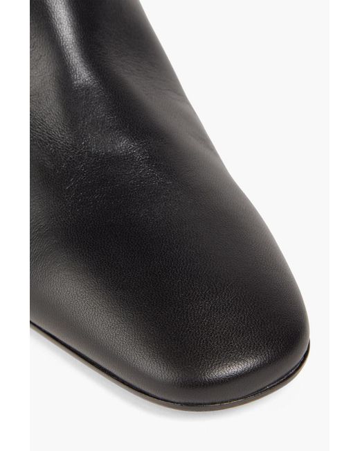 Sergio Rossi Black Leather Ankle Boots