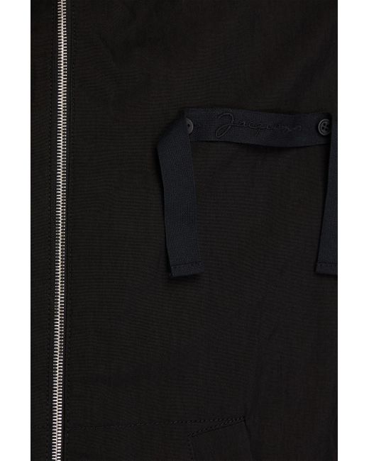 Jacquemus Black Cotton-blend Hooded Jacket for men