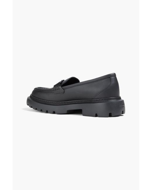 Bally Black Gioia Leather Loafers