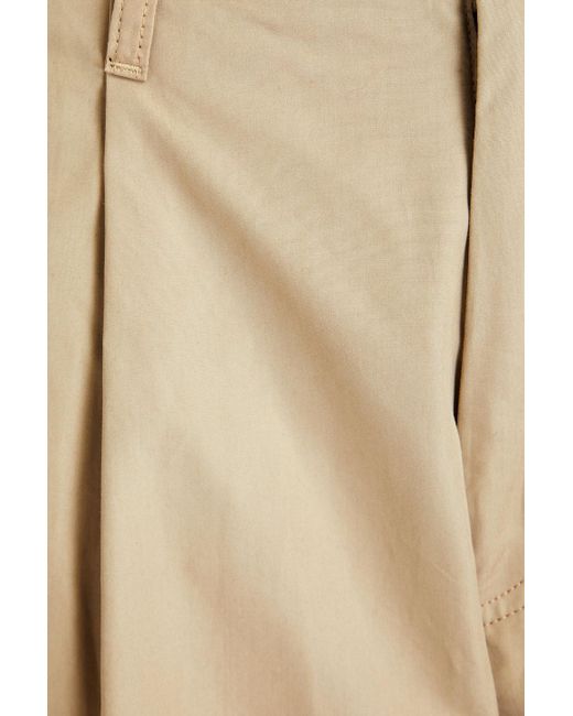 Emporio Armani Natural Tapered Cotton Pants for men
