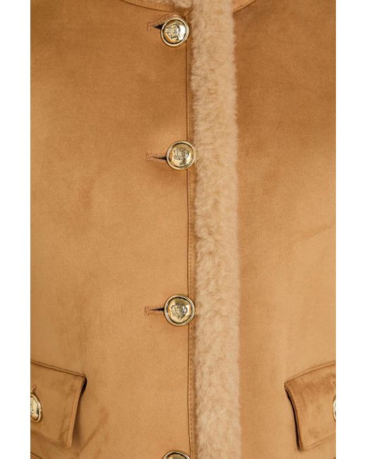 Sandro Natural Teddy Fleece Jacket