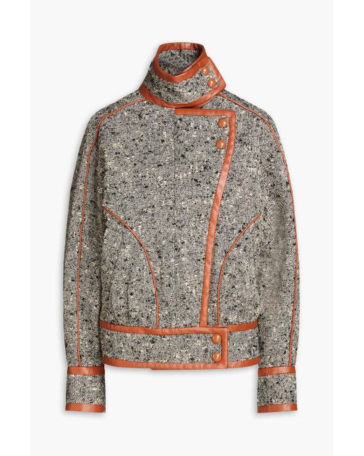 Zimmermann Gray Bouclé-tweed Jacket